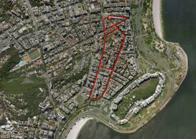 Location in Flamengo (Google Earth, modified)