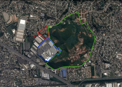 Green Park, o shopping e Spring Park - Google Earth (modificado)